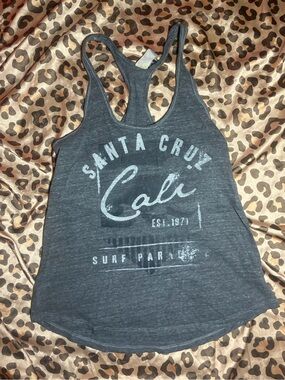 ⭒ santa cruz techstyles grey tank top